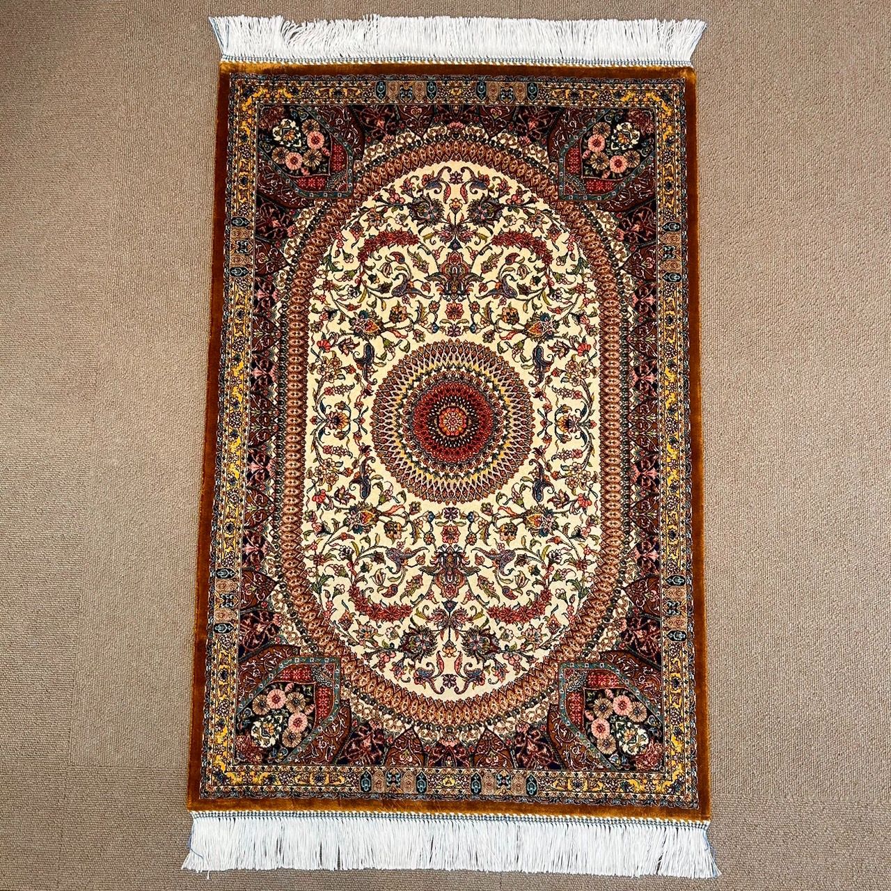 カラフルアート柄 ラグ ペルシャ絨毯 機械織り モダンギャッベ通販