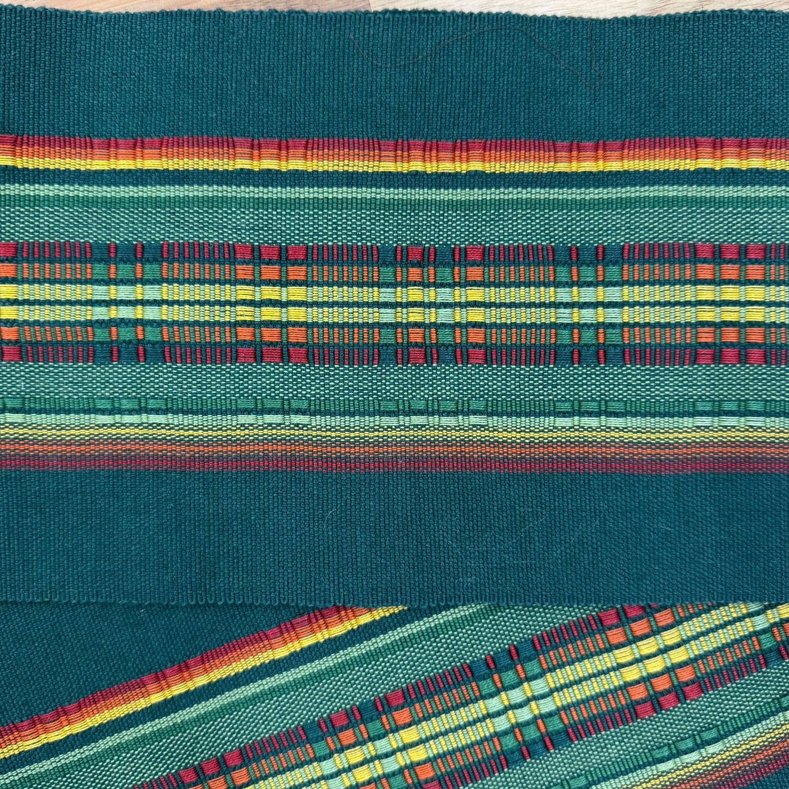 手織り綿半巾帯 新古品