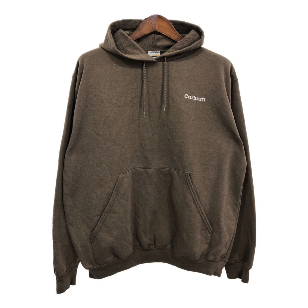 00年代 Carhartt カーハート パーカー ブラウン (メンズ LARGE REGULAR) 中古 古着 S1836