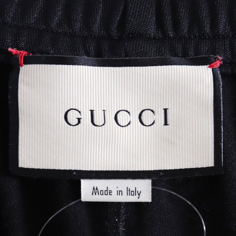 美品☆GUCCI ジャージ テクニカル ライン トラックパンツ　Sサイズ GUCCI】グッチ『サイドウェブライン テクニカルトラックロング
