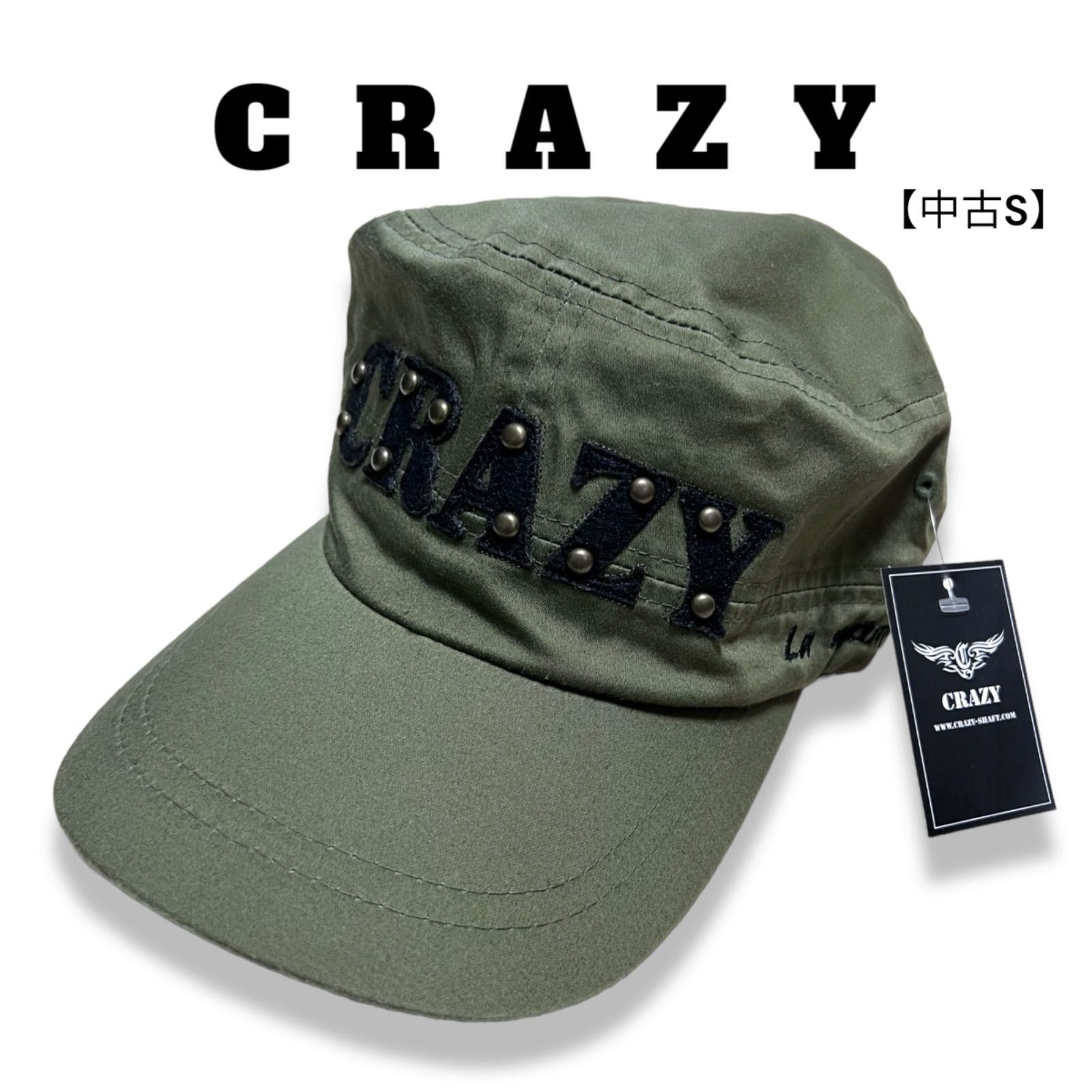 ユニセックス 未使用 タグ付 CRAZY キャップ 帽子 フリーサイズ