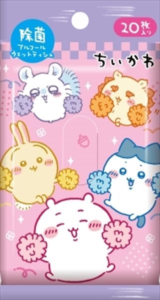 【まとめ買い-100点セット】ちいかわ　除菌アルコールＷＴ２０枚入．．×100点セット