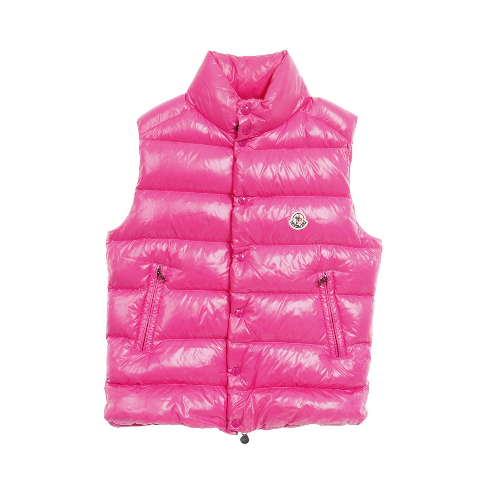 モンクレール ダウンベスト　ピンク　リバーシブル　サイズ1 中古 モンクレール MONCLER ダウンベスト ピンク ナイロン ベスト