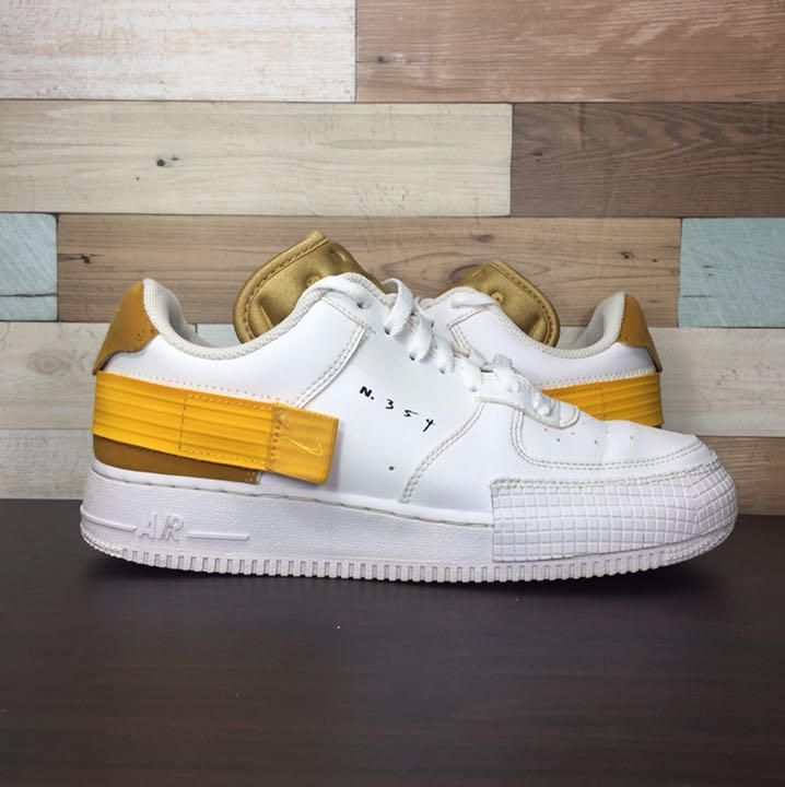 NIKE AIR FORCE 1 TYPE ナイキ エアフォース タイプ ホワイト ゴールド 