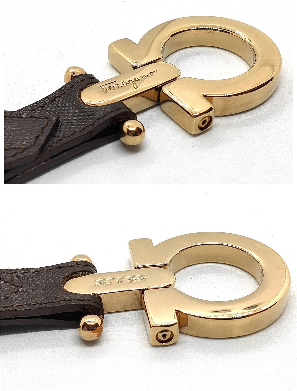 フェラガモ Salvatore Ferragamo キーリング ゴールドトーン