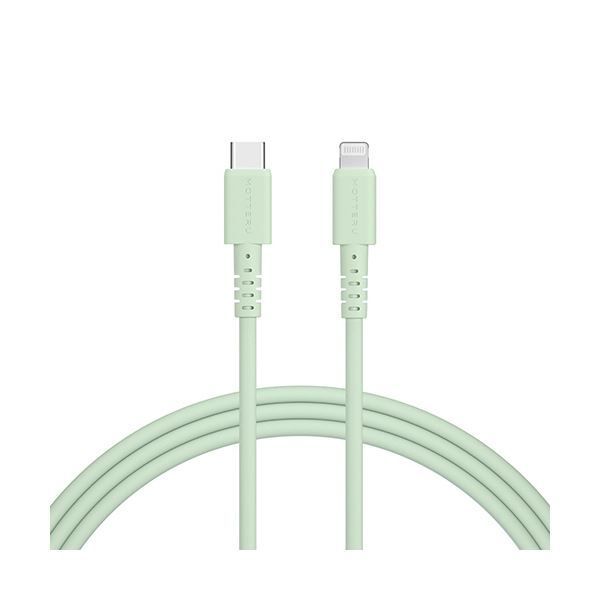 まとめ オウルテックMOTTERU C to Lightning シリコンケーブル ピスタチオ 2m MOT-SCBCLG200-PS 1本 ×3セット