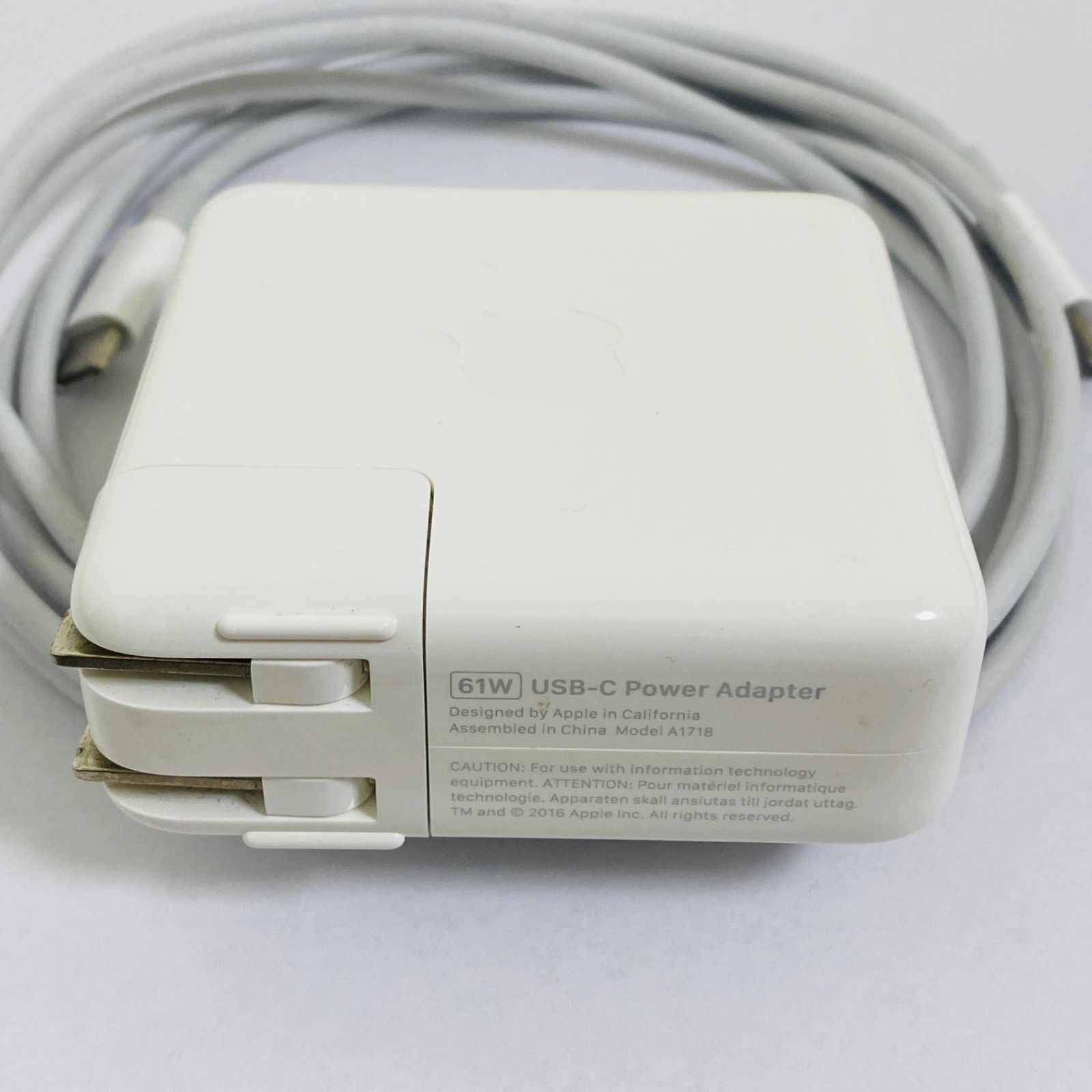 Apple USB-C 61W 電源アダプタ A1947 - MacBookアクセサリー