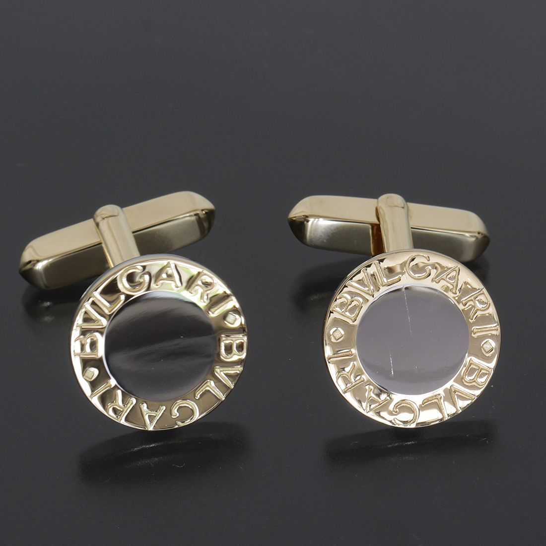 ブルガリ BVLGARI BB デザイン カフリンクス カフス D8304