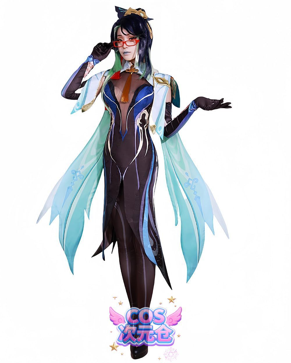 閑雲 COSPLEE 原神 cosplay 甘雨 申鶴 行秋 刻晴 空 リネ アルレッキーノ 鍾離 閑雲 コスチューム 変装 コスプレ衣装 仮装 文化祭 学園祭 イ