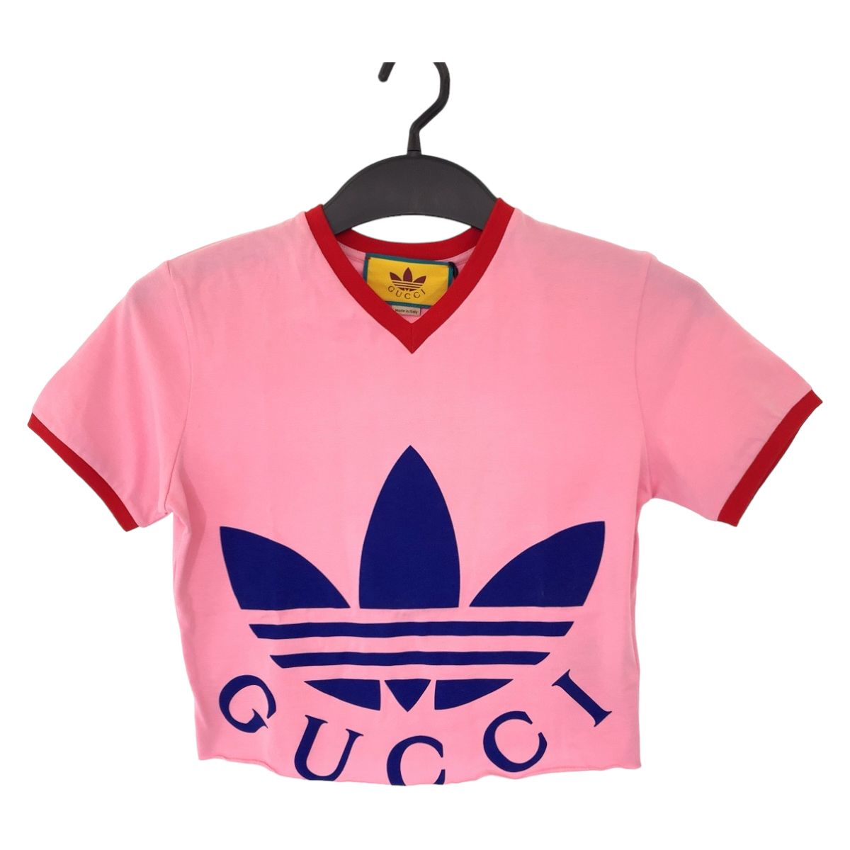 新品未使用 GUCCI グッチ GUCCI × adidas 22SS サイズXS ピンク レッド 