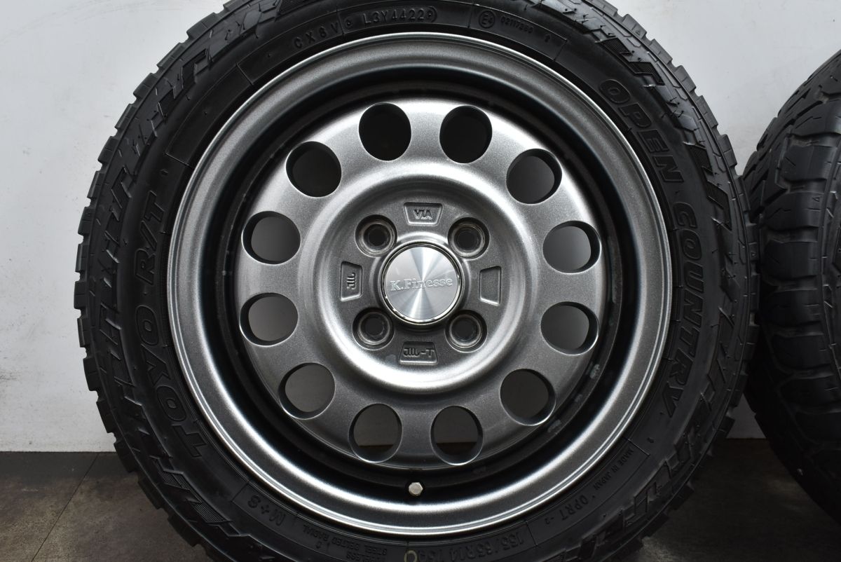 美品】K.Finesse D12 14in 4.5J +45 PCD100 2022年製 トーヨー オープンカントリー R/T 155/65R14  デリカミニ ekクロス ウェイク タント - メルカリ