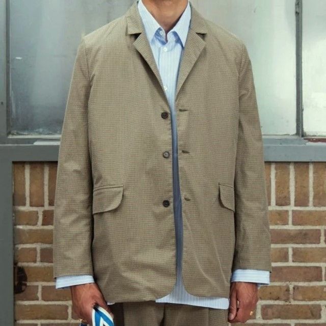 カミエル フォートヘンス チェックブルゾン