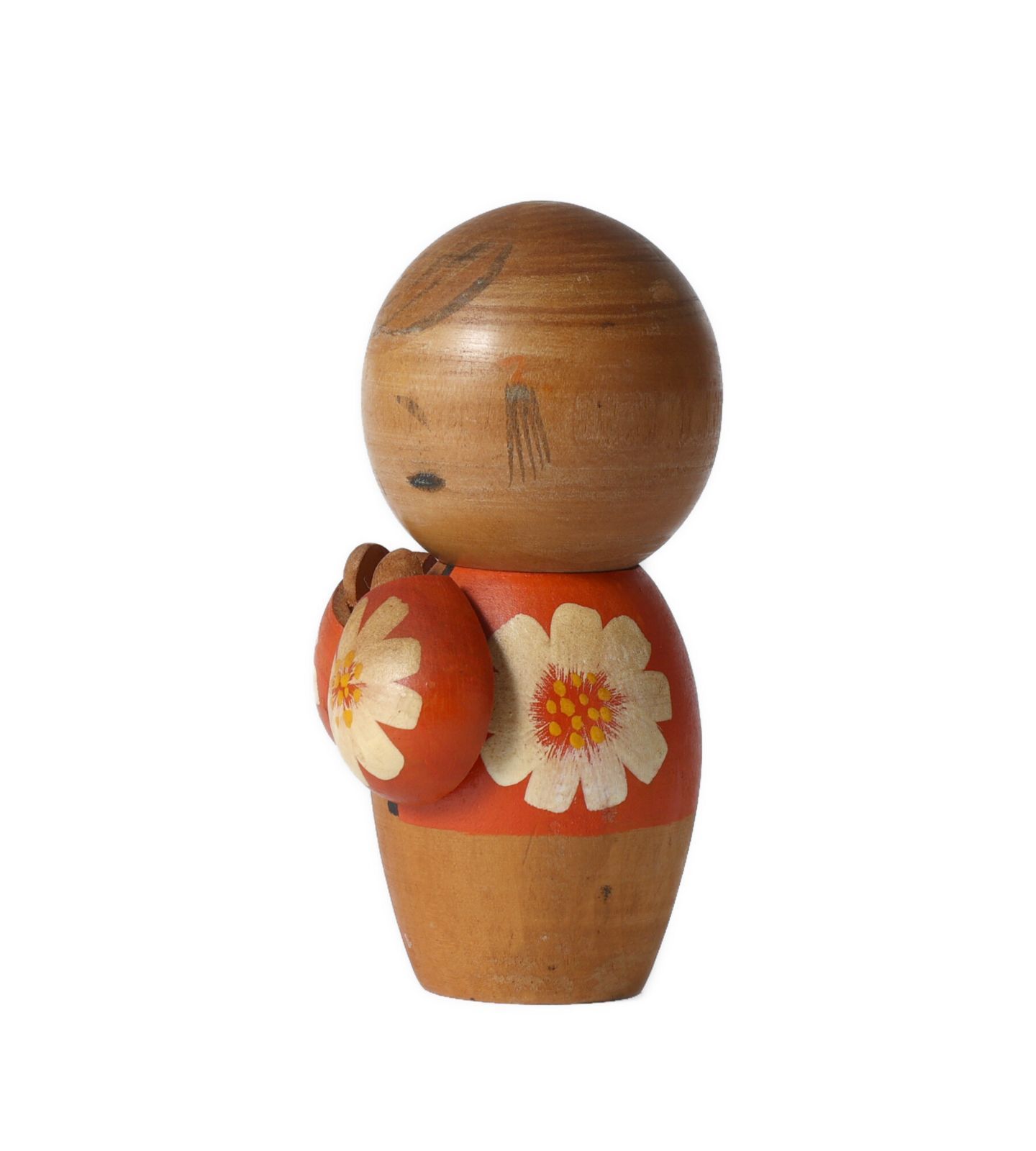 新型こけし、佐藤翠崕(1920‐)作、高さ12cm | Antique Shingata kokeshi