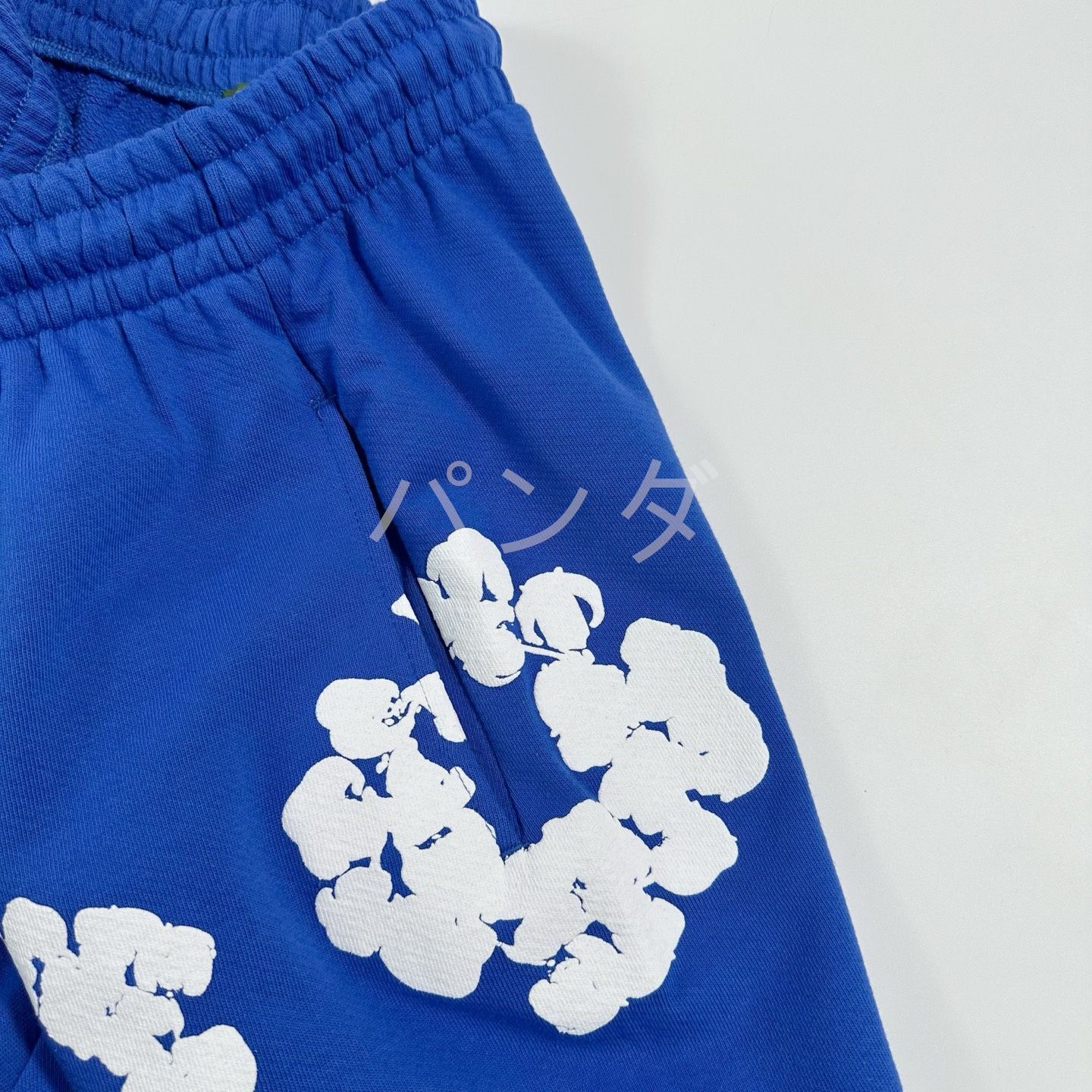 Denim Tears】Wreath Cotton ハーフパンツ ブルー Mサイズ