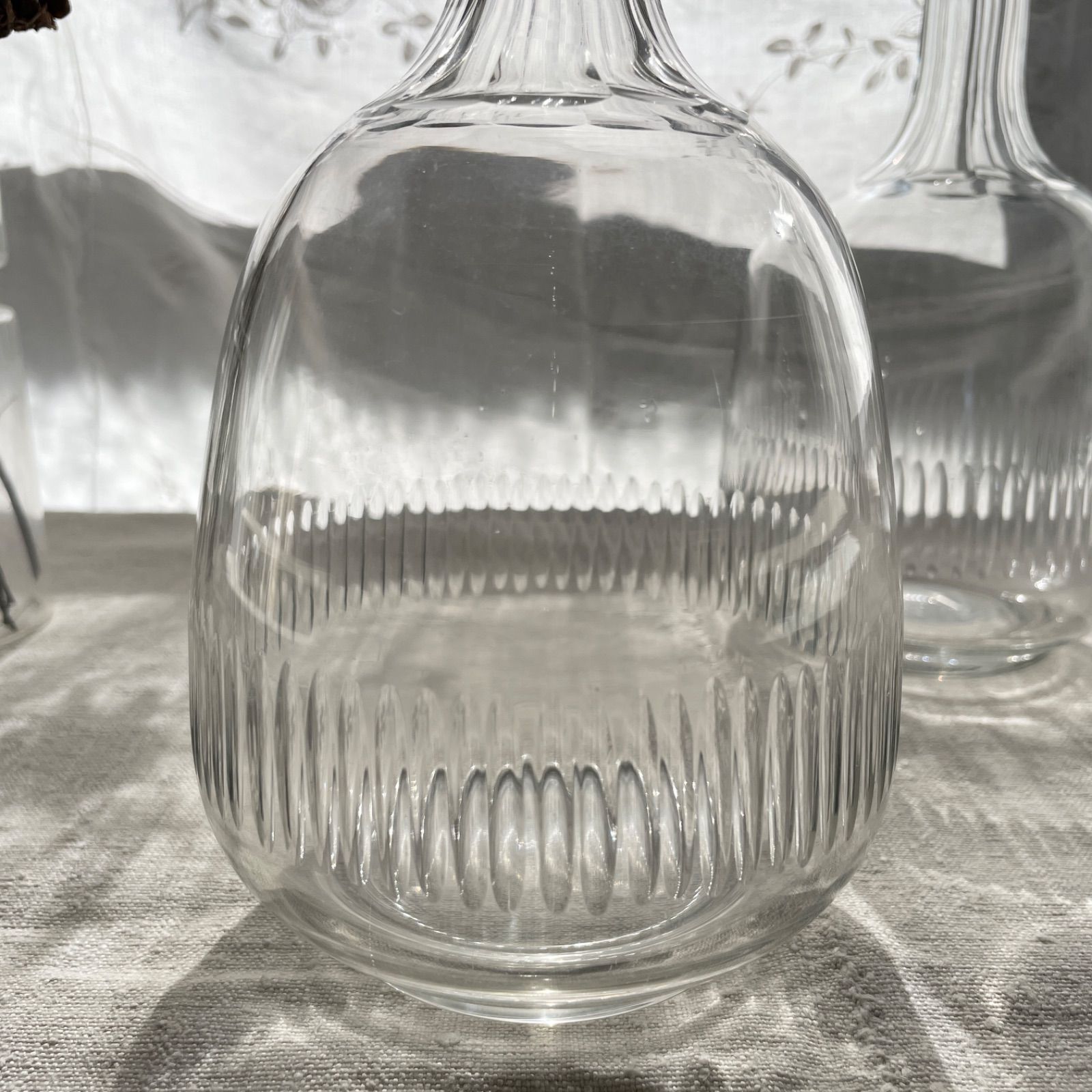 French Antique Glass Decanter For Wine/フランスアンティークグラス