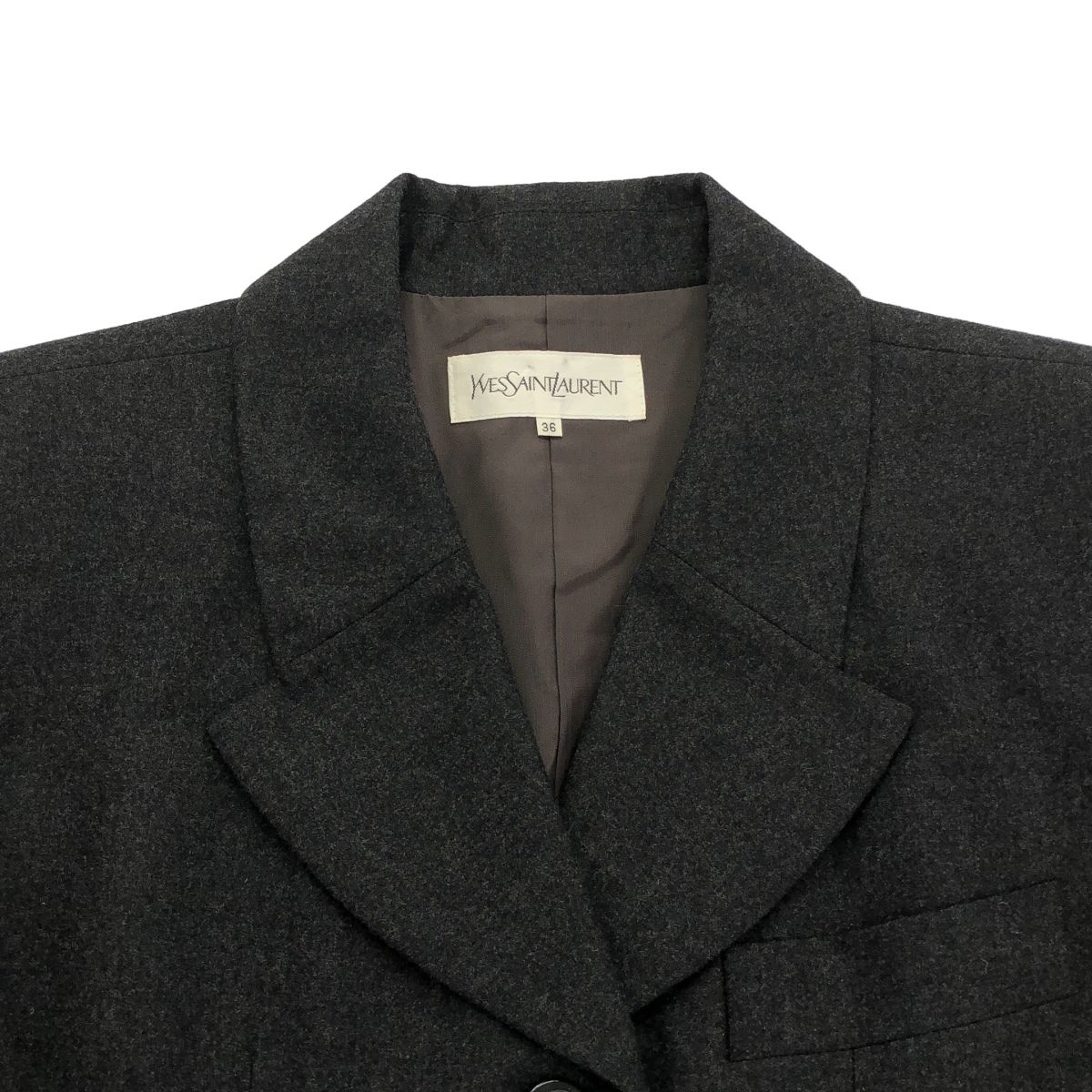 YVES SAINT LAURENT イヴサンローラン ウールセットアップスーツ