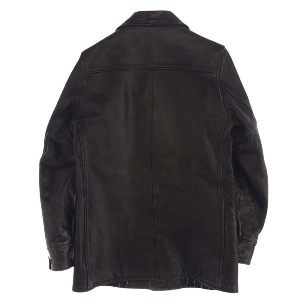 WACKO MARIA ワコマリア LEATHER COAT レザー カー コート ジャケット ブラック系【中古】 - メルカリ