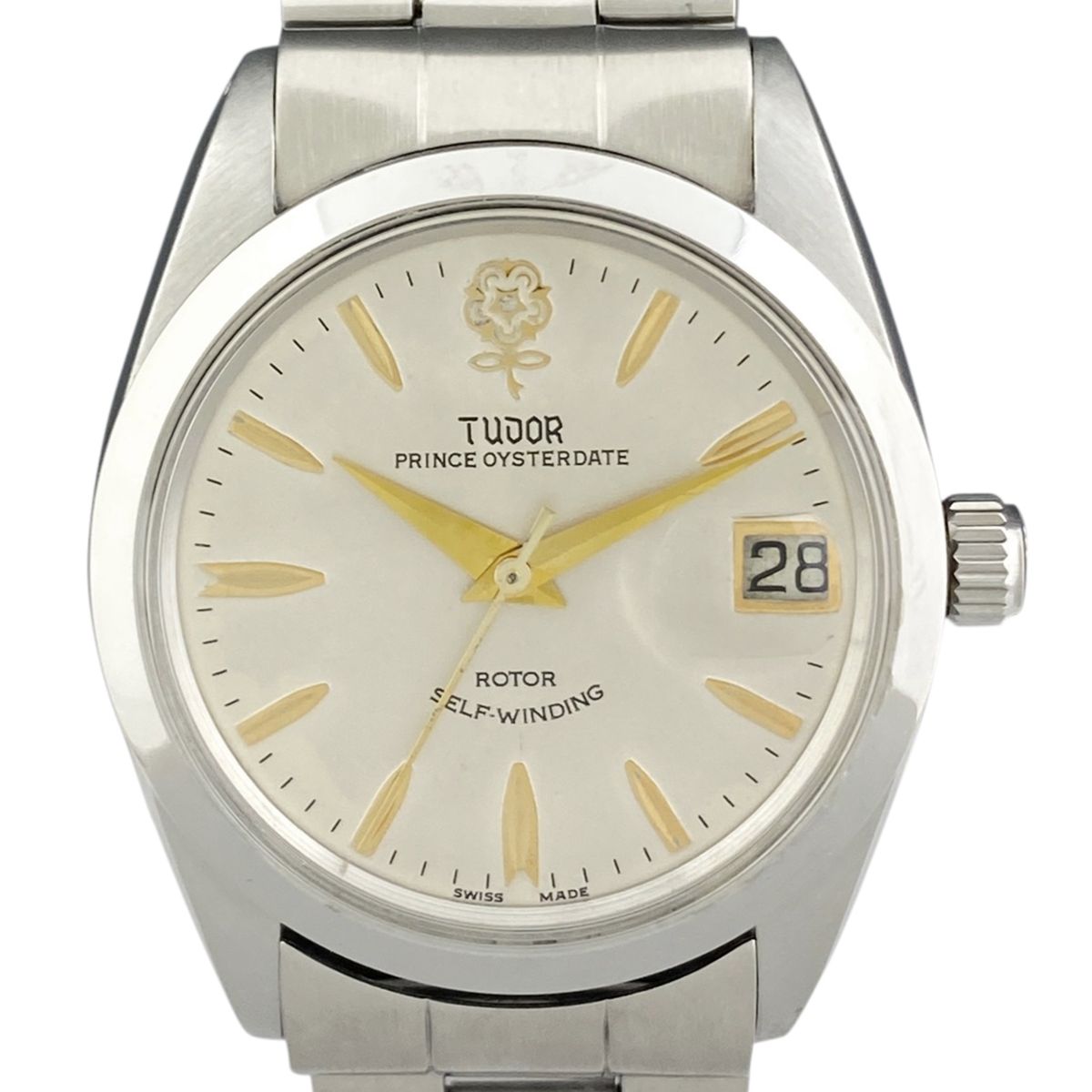 チュードル TUDOR チューダー プリンス オイスター デイト デカ薔薇 7964 腕時計 SS 自動巻き シルバー ユニセックス 【中古】 -  メルカリ