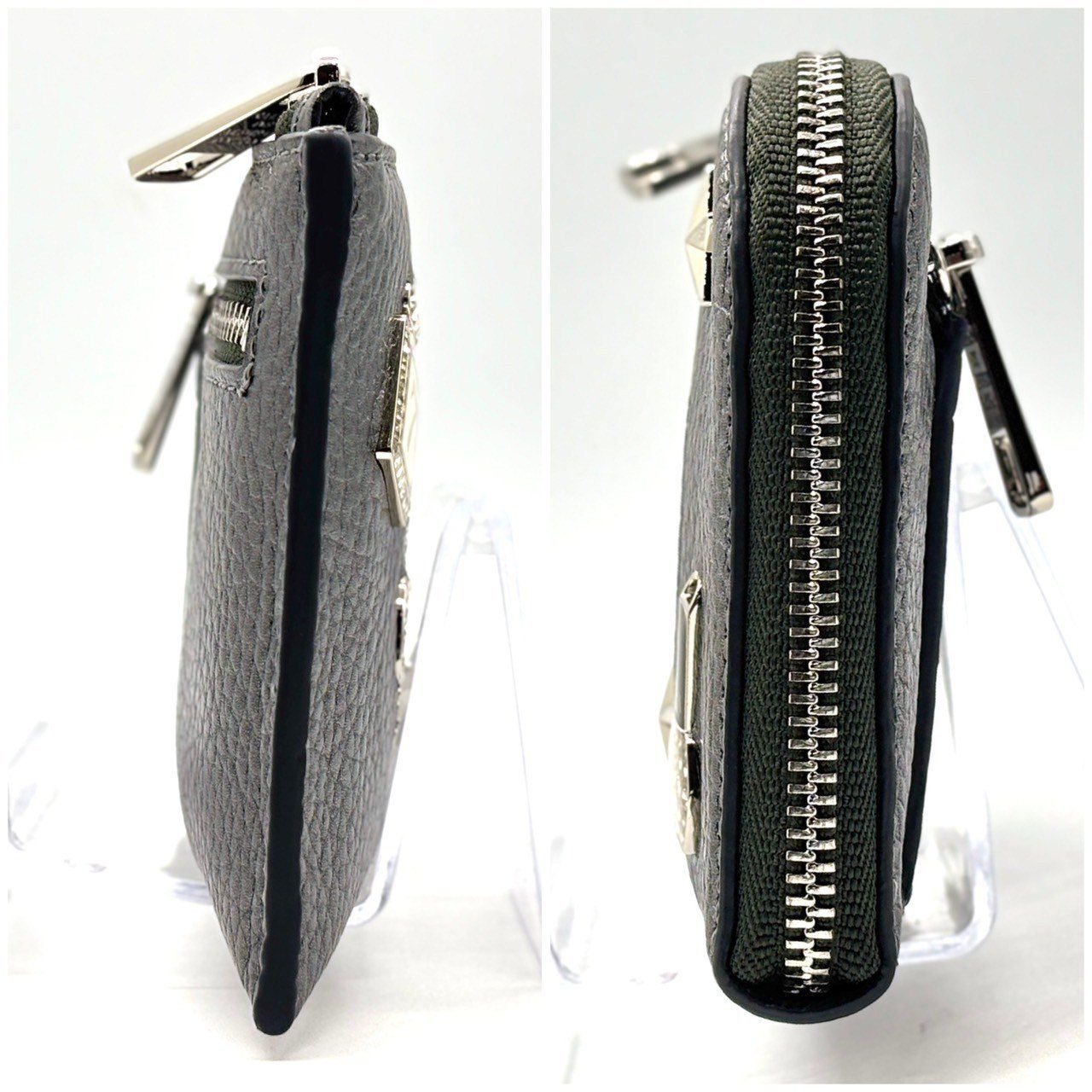 美品 SALON DE ALFURD TOKYO ルクーチェ L字ファスナー 未使用品SALON DE ALFURD TOKYOルクーチェ L字ファスナー