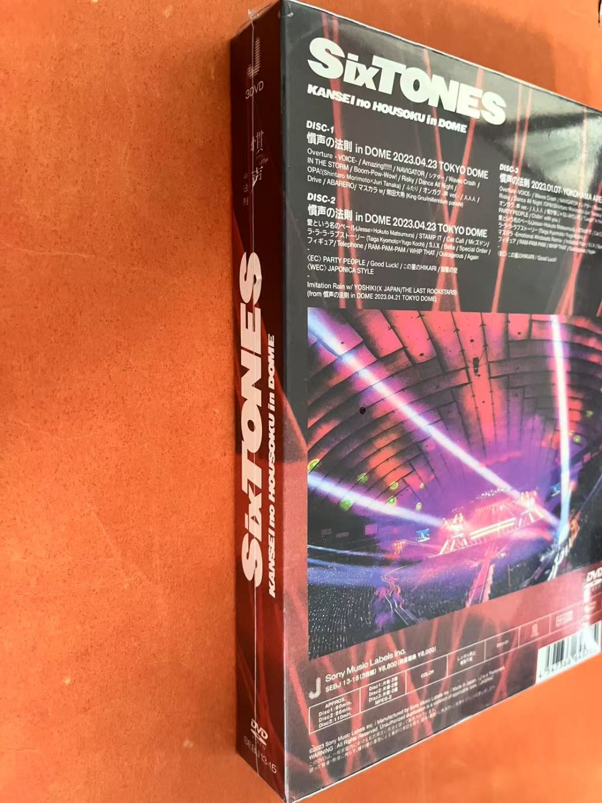 新品未使用 SixTONES/慣声の法則 in DOME〈初回盤・3枚組