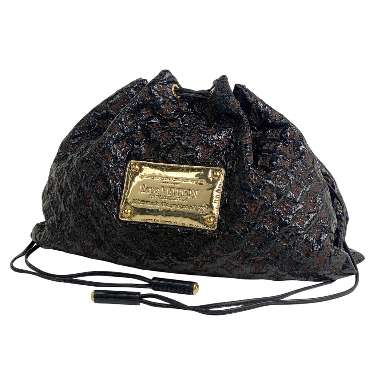 ルイ・ヴィトン Louis Vuitton スクイーチ 巾着型 モノグラムエルヴィ