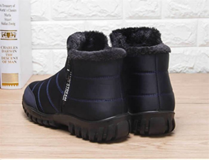 モカ　スノーブーツ ブラック/レッド スノーブーツ メンズ 雪靴 ブーツ ショートブーツ 防寒ブーツ