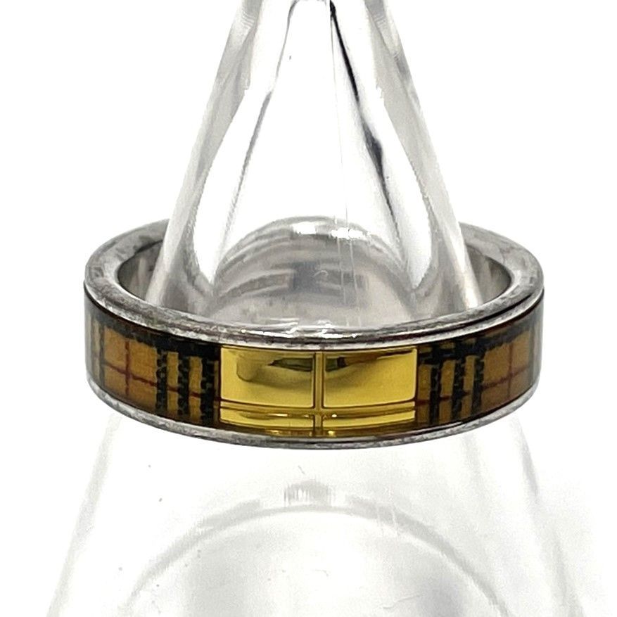 Burberry バーバリー シルバー リング ノバチェック 13号 Burberry