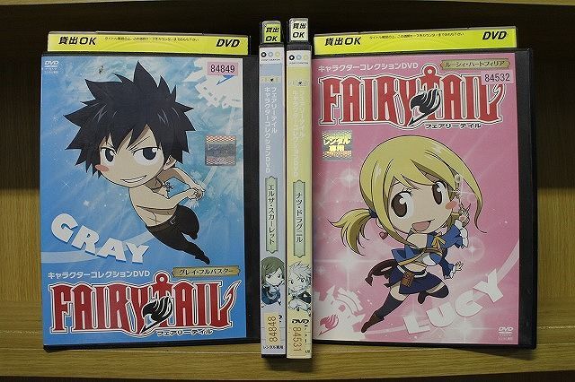 DVD FAIRY TAIL フェアリーテイル キャラクターコレクション 全4巻 