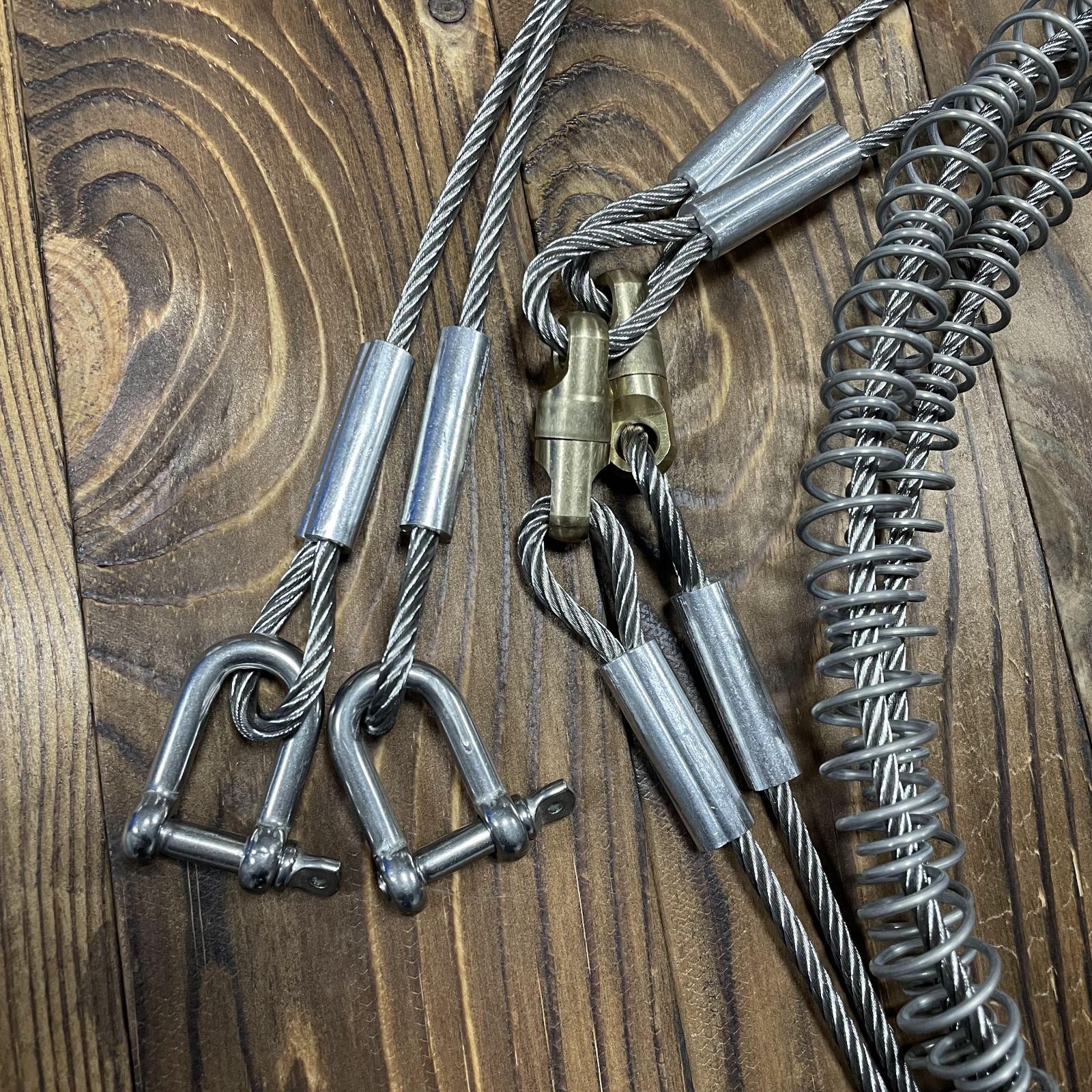 5本 強力 くくりワイヤー くくり罠 1400mm ワイヤ 押しバネ HRDEVELOPMENT_JP