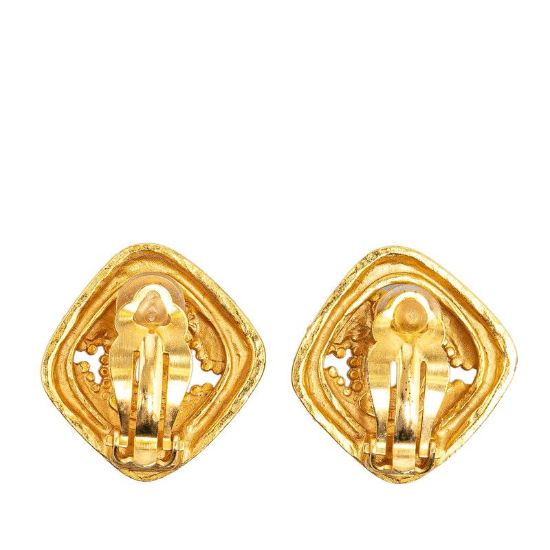 シャネル ヴィンテージ ココマーク ひし形 モチーフ ゴールド メッキ  