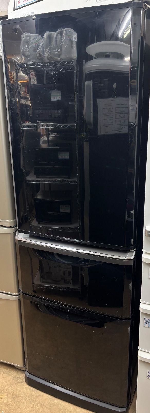 MITSUBISHI MR-C37T-B 3ドア冷凍冷蔵庫 ブラック
