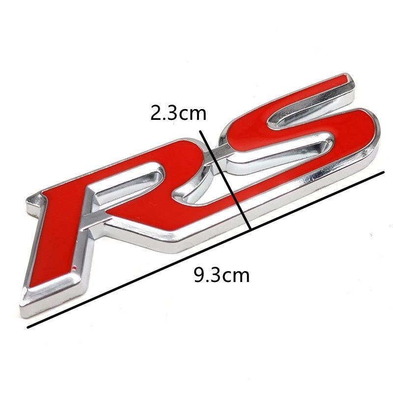 ステッカー RS 3D 立体 エンブレム 走り屋 ドリフト クール