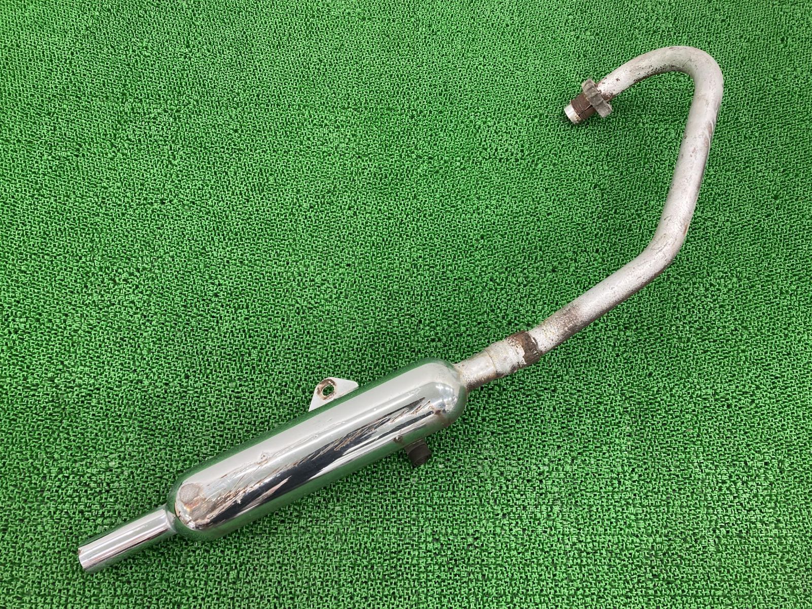 エストレヤ マフラー K297 カワサキ 純正 中古 バイク 部品 BJ250A カワサキ エストレヤ サイレンサーマフラー K297 純正 中古