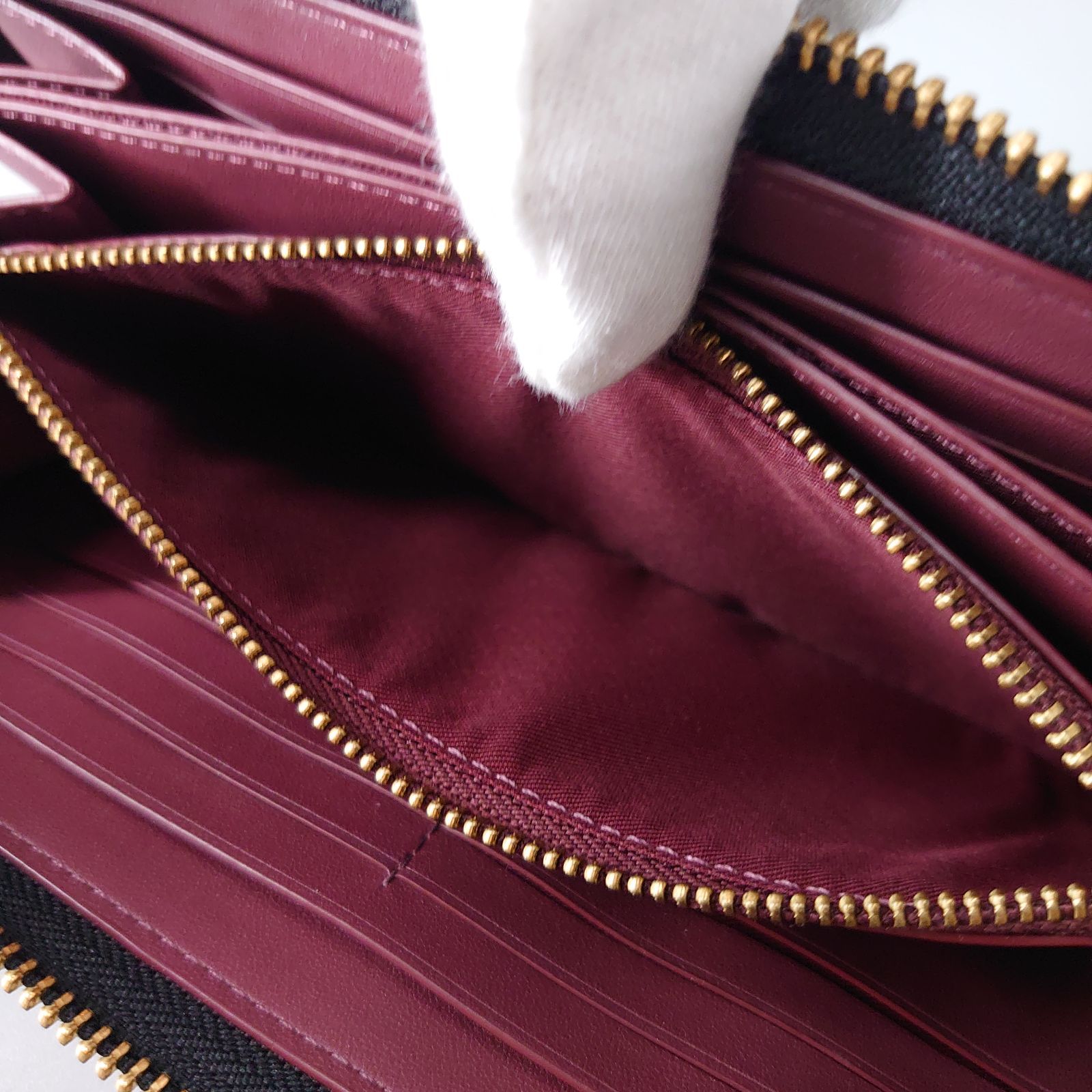 COACH コーチ アコーディオン ジップ ウォレット フローラル プリント 