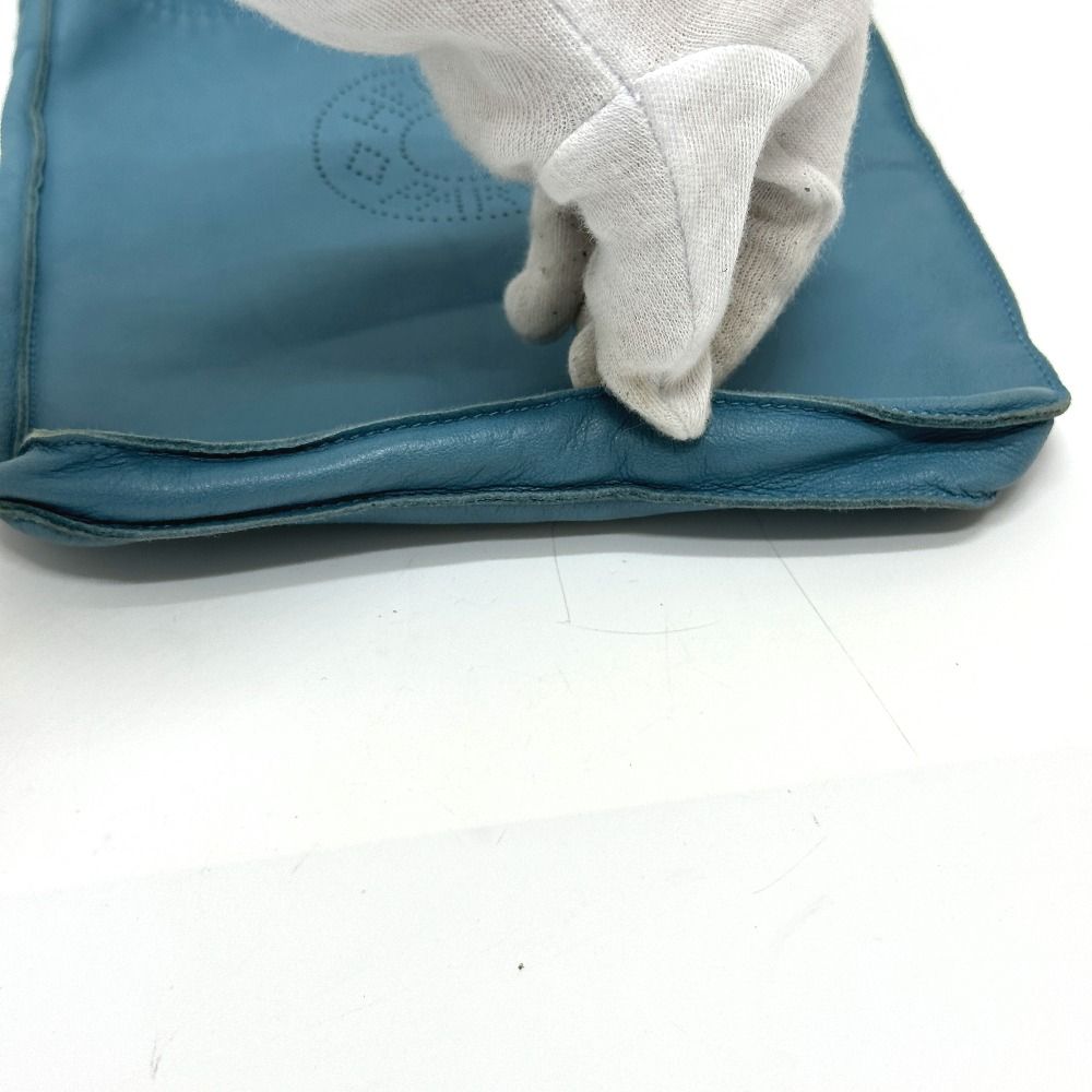 HERMES エルメス ショルダーバッグ クルードセル レザー ブルー