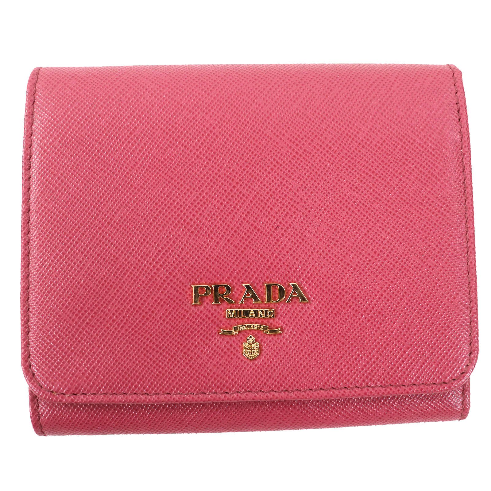 極美品△PRADA プラダ 1M0176 SAFFIANO METAL サフィアーノ