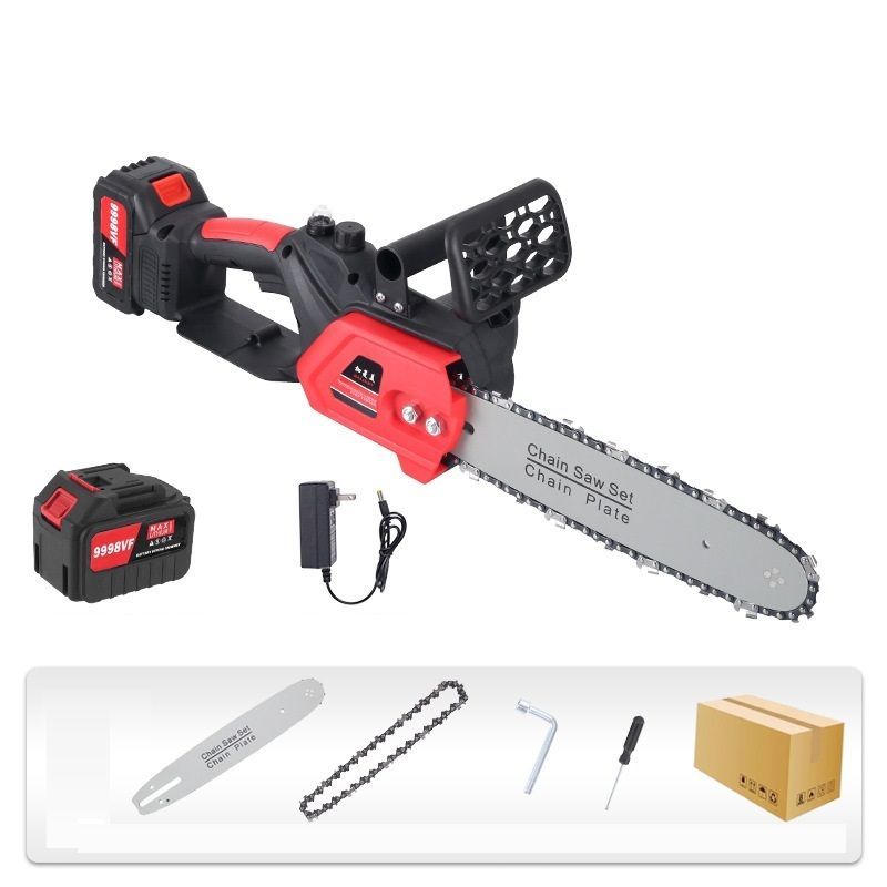 チェーンソー 充電式 12インチ 電動 チェーンソー ブラシレスモーター搭載 自動給油 充電式 小型 チェーンソー 最大切断幅30cm