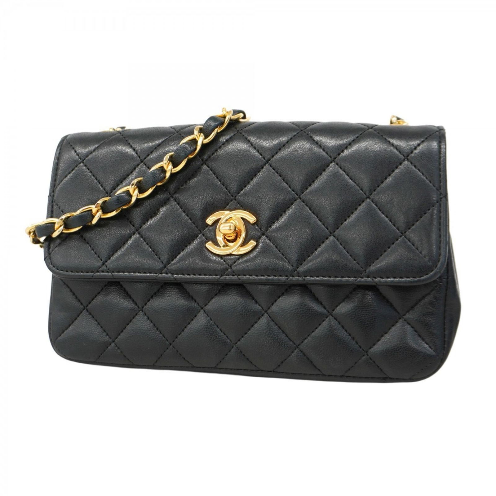 【フェミニンな魅力♪】CHANEL ラムスキン チェーン付き シャネル(Chanel) シャネル ショルダーバッグ ミニマトラッセ