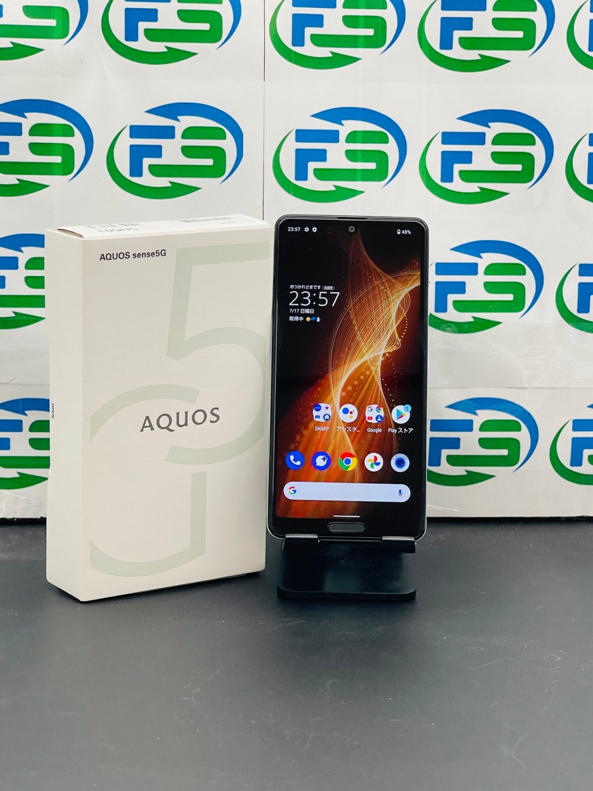 AQUOS sense5G  SHG03   64G  オリーブシルバー SIMフリー ランクB 送料無料