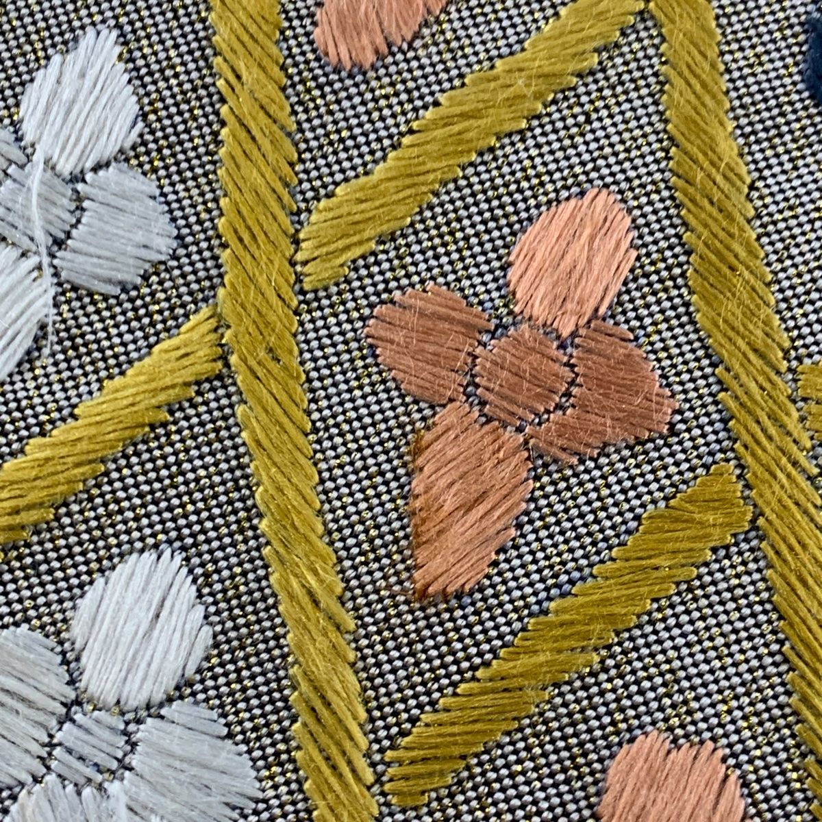 ZY-695 袋帯 鳳凰 宝尽くし 丁子 鼓 琴 器文様 六通 名品 珍品