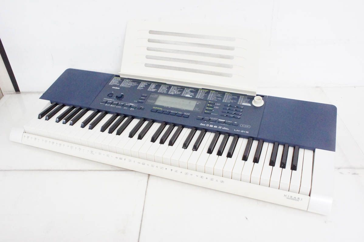 中古】CASIOカシオ 光ナビゲーションキーボード LK-215 電子