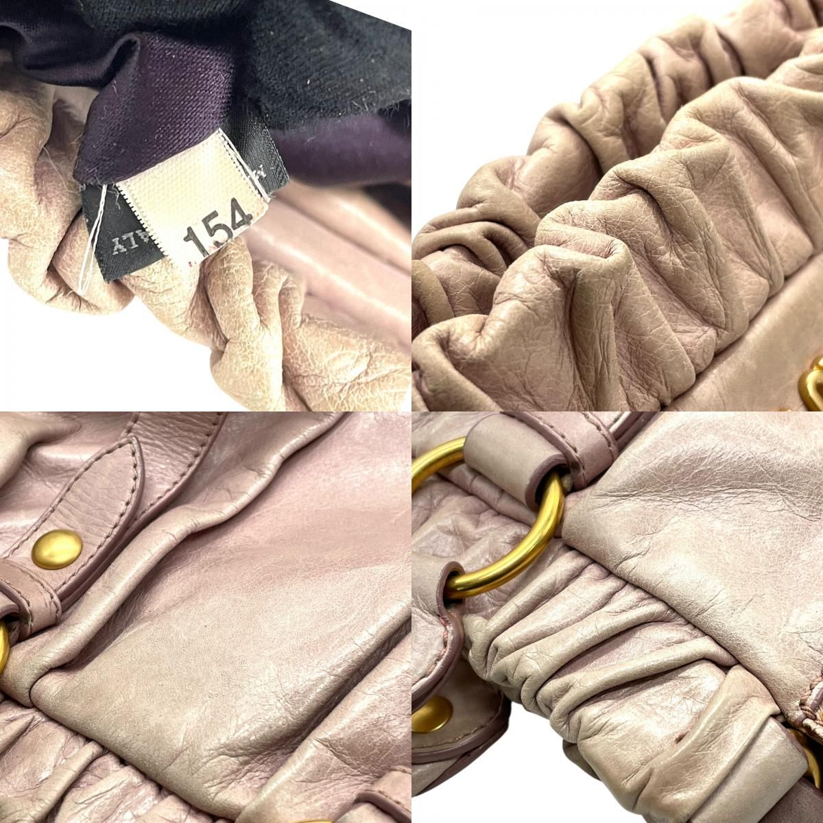 美品 miumiu ミュウミュウ 2WAY ハンドバッグ ヴィッテロルクス 