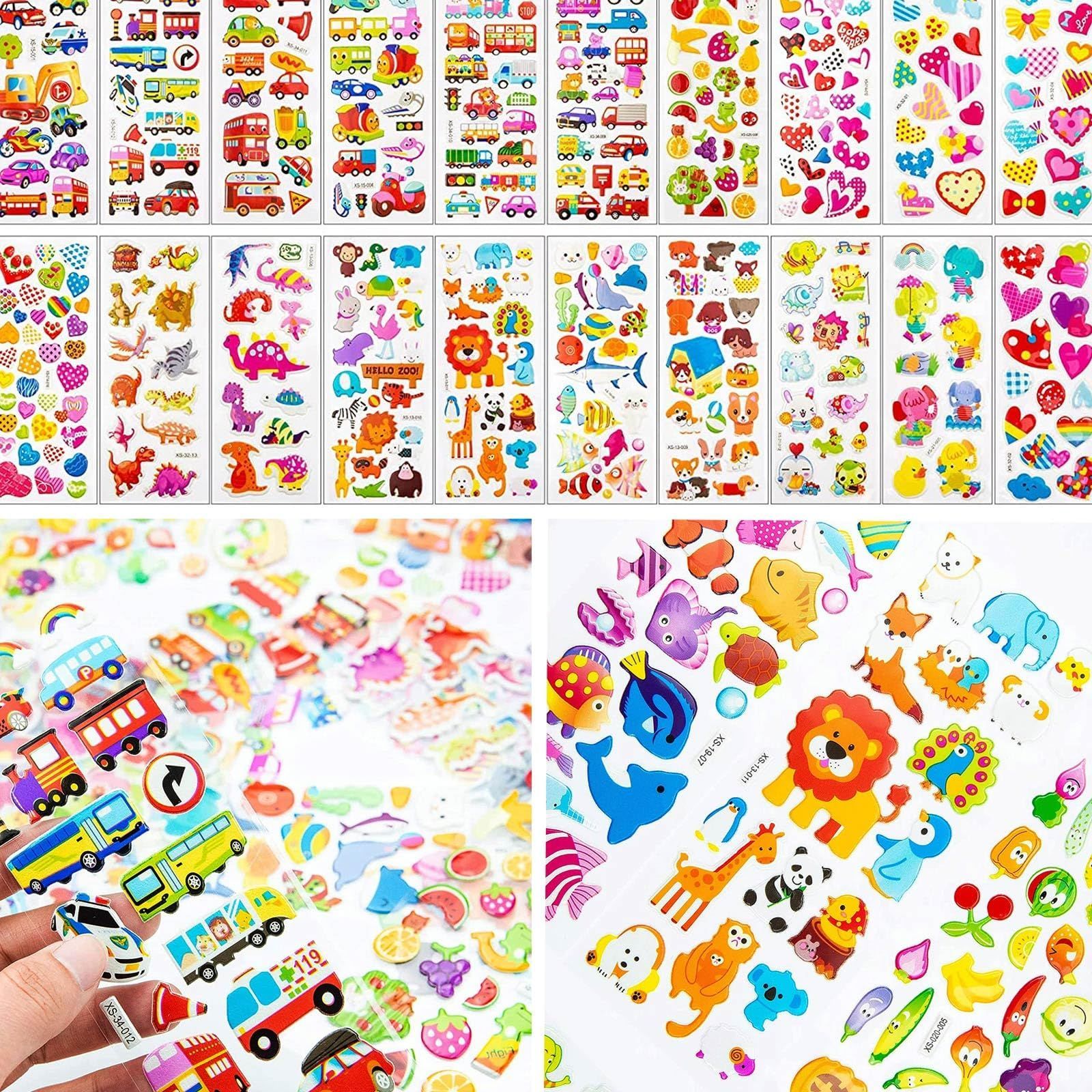 こてち　　シール 大量セット さまざまなデザイン 大人気】手帳 シール かわいい ふわふわシール シール 子供&幼児