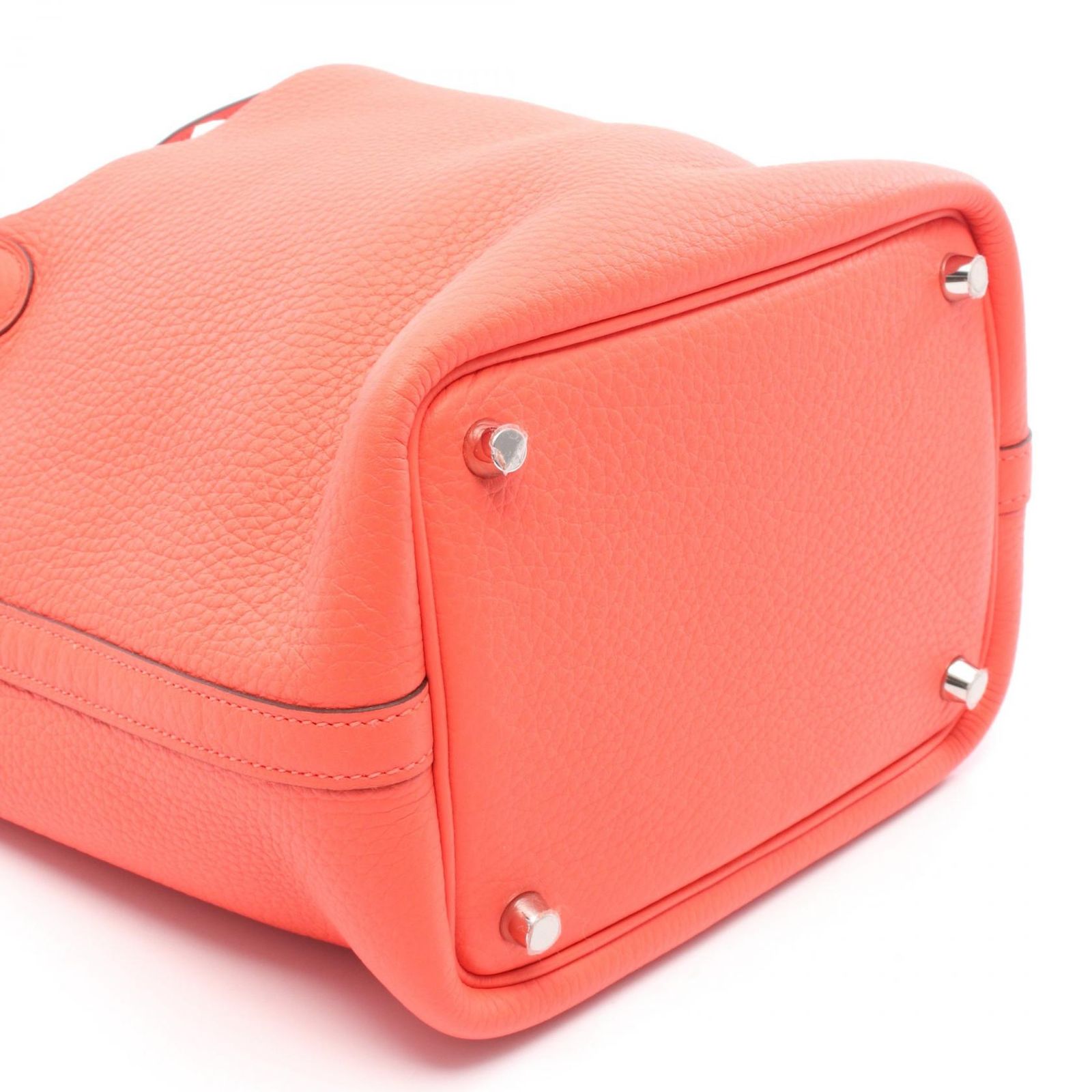 エルメス HERMES ハンドバッグ ピコタンロックPM オレンジ