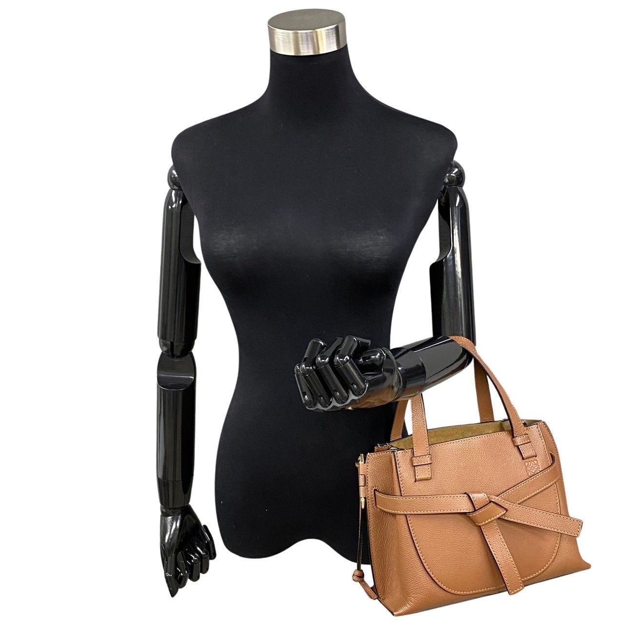 ロエベレザーハンドバッグ ほぼ未使用 袋付 LOEWE ロエベ ゲート