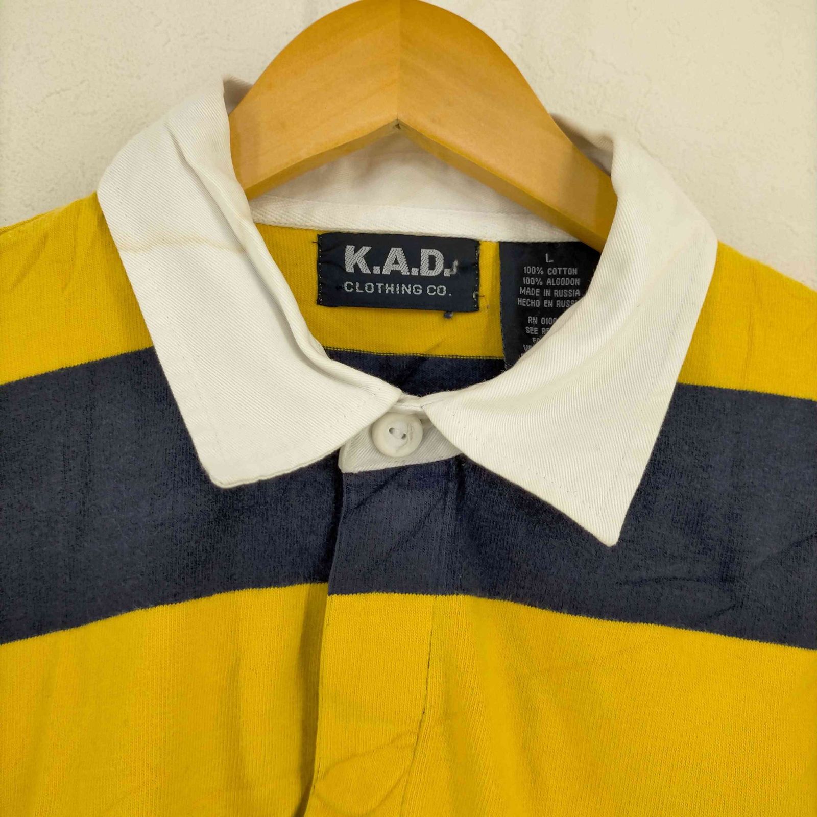 USED ボーダーラガーシャツ 15622662-