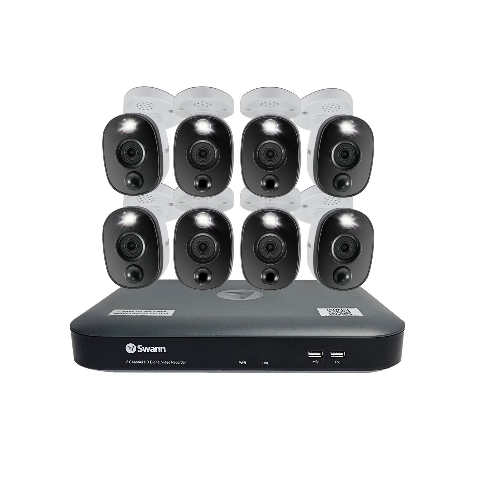 防犯カメラ Swann 8台セット DVRレコーダー 2TB 8CH