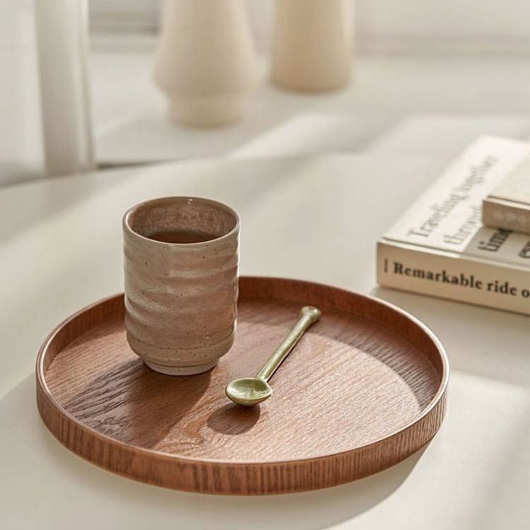 ウッドトレイ 配膳 お盆 おしゃれ 木製 トレイ キッチントレー 盆 膳 四角型 高級感 プレイスマット 業務用 ランチョンマット 食器 北欧 おしゃれ キッチン用品 上品 贈り物 引っ越し祝い 新生 vpnC592