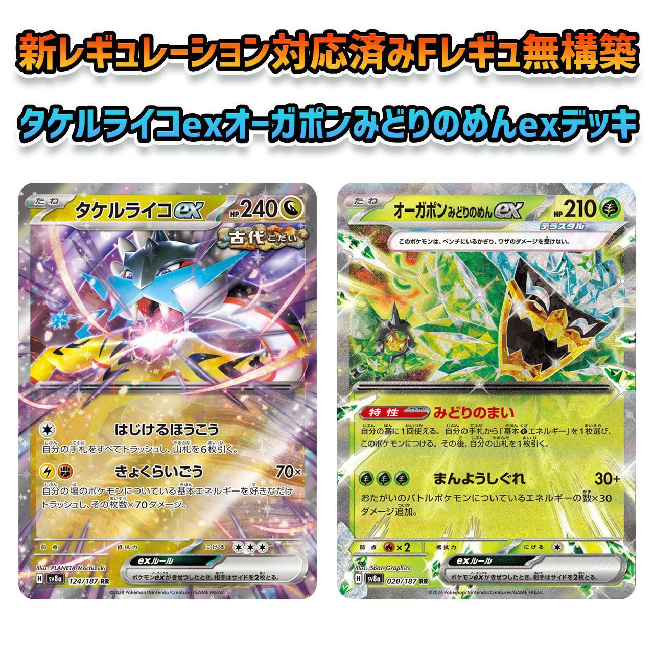 ネット販壳 ポケモンカード タケルライコexデッキ スリーブ付き 大会 