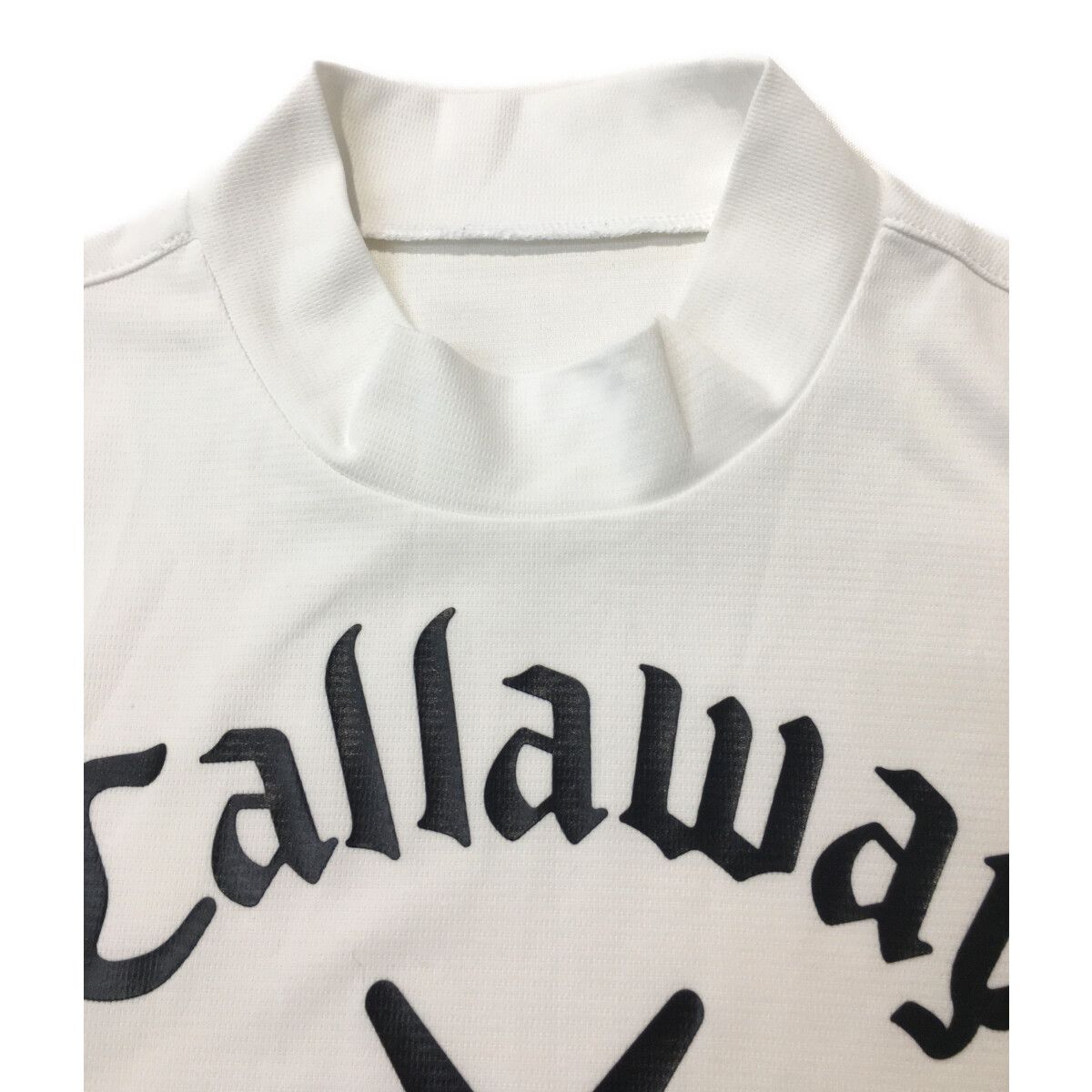 Callaway - coco 中古 キャロウェイ Callaway レディース 半袖シャツ L 白 ホワイト モックネック Callaway - coco 中古 キャロウェイ Callaway レディース 半袖